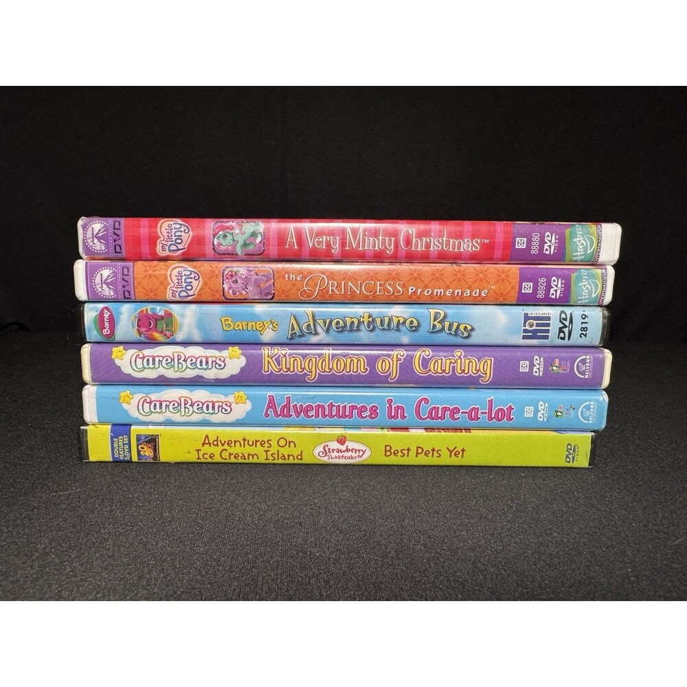 2000s Kid Movies DVDs Care Bears, Barney, My Little Pony... / Lot of 5